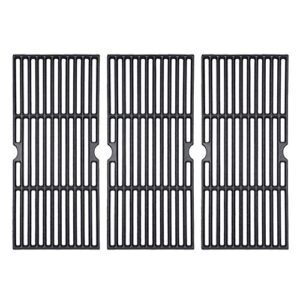 ggc 16 7/8″ grill grates replacement for charbroil 463420508, 463420509, 463420511, 463436213, 463436214, 463440109, 463441312, master chef, thermos and backyard, 3 pcs 16 7/8 x 9 5/16 cooking grids