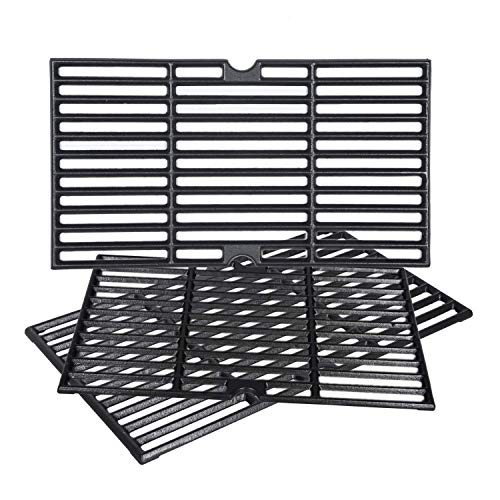 GGC 16 7/8" Grill Grates Replacement for Charbroil 463420508, 463420509, 463420511, 463436213, 463436214, 463440109, 463441312, Master Chef, Thermos and Backyard, 3 PCS 16 7/8 x 9 5/16 Cooking Grids