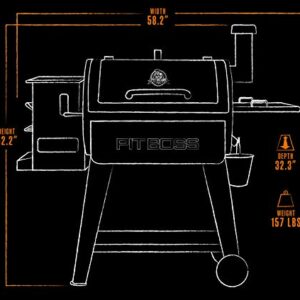 PIT BOSS 10537 PB0820SP Wood Pellet Grill, 820 Square Inches, Black