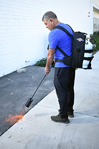 Flame King YSNBKPK Backpack for 11LB or 5lb Propane Tank, Black