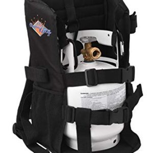 Flame King YSNBKPK Backpack for 11LB or 5lb Propane Tank, Black
