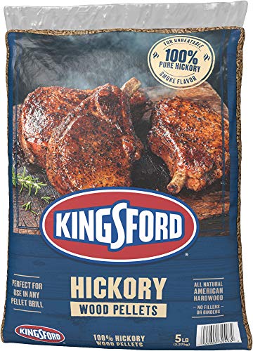 Kingsford 100% Hickory Wood Pellets, BBQ Pellets for Grilling – 5 Pounds (Package May Vary)