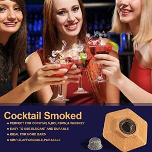 Cocktail Smoker Kit With Torch , Bourbon Smoker Kit Include Four Flavors Wood Chips,Drink Smoker, Whiskey Smoker Gifts For Men, Dad, Husband (Without Butane)