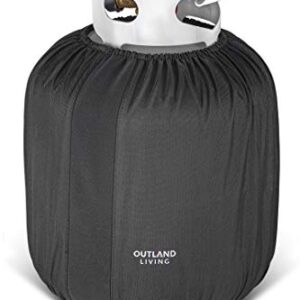 Outland Living Propane Tank Cover 20 lb | Reliable, Weather Resistant Gas Cylinder Cover | Rugged Outdoor UV Rated D600 Polyester | 12.5" x 18"