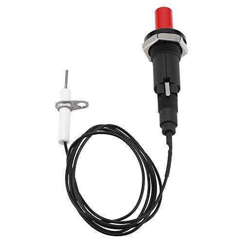 Piezo Igniter Spark Ignition Set, Type of 1 Out 2 Propane Push Button Igniter with Electrode Resistance Wire for Grill, Camping, Fireplace, Gas, Stove, Oven, Heater