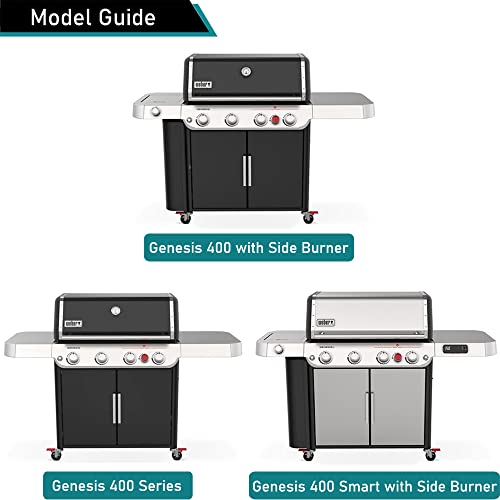 ZJYWSCH Grill Cover for New 2022 Weber Genesis 400 Series 4-Burner Gas Grill Outdoor Waterproof, 7758 Fit for Genesis E-425s E-435 EPX-435 S-435 SPX-435 SX-435 Heavy Duty