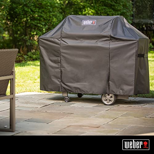 Weber Genesis II 300 Series Premium Grill Cover, Heavy Duty and Waterproof, Fits Grill Widths Up To 59 Inches