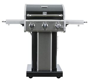 kenmore 3 burner outdoor patio gas bbq propane grill in, black