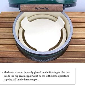 Plate Setter Big Green Egg Accessories Plate Pizza Stone with 3 Legs for Large Big Green Egg,convEGGtor for 18" Kamado Grill,18" Grilling Surface Grill Grate Extender-Extra Thick
