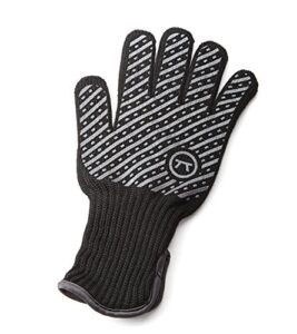 outset professional high temperature heat deluxe grill glove, small/medium