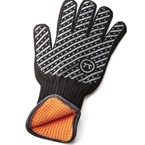 Outset Professional High Temperature Heat Deluxe Grill Glove, Small/Medium