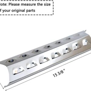 Hisencn Replacement Repair Kit for Master Forge 5 Burner 2518-3, 3218LT, 3218LTN, L3218 Gas Grill Models, BBQ Grill SS Pipe Burners Tube, Heat Shield Tent Plate Parts