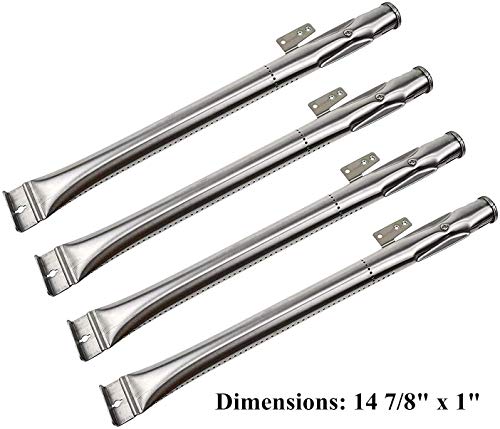 Hongso Grill Kit for Home Depot Nexgrill 4 Burner 720-0830H, 720-0830D, BHG 720-0783W, 720-0783H, Members Mark 720-0830G, 720-0830F Gas Grill Models, Grill Burners Heat Plates Grill Parts Replacement