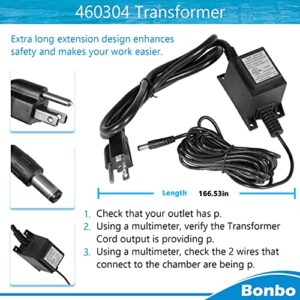 Upgraded 4CH4002-R Ionizer Replacement Chamber & 460304 Ionizer Transformer Replacement Charging Cord Adapter with Transformer for Hybrid Pool Treatment System