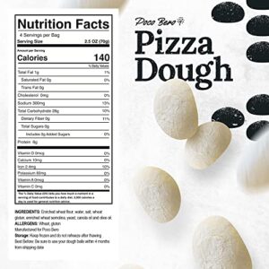 Poco Bero Pizza Dough – 20 x 10 oz Frozen Pizza Dough Balls – Perfect Pizza Oven Accessories for 12-inch Pizzas – Fresh NY Style Pizza – Works in Pizza Oven and Conventional Oven