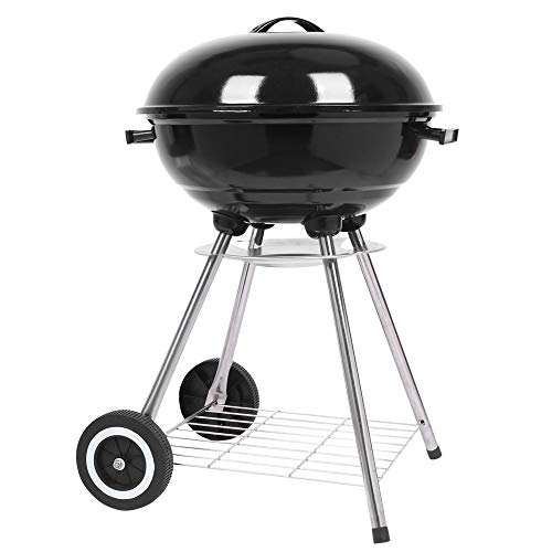 VINGLI 18 Inch Charcoal Grill Original Kettle Apple Charcoal Grilling Stove Large Oven for Outdoor Courtyard Picnic Roast Meat Home BBQ