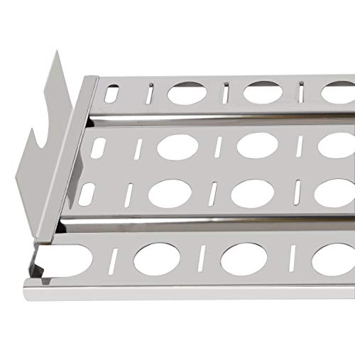 GasSaf Heat Plate for Lynx CS30, L27, L30, L30PSP, L30APSFR, L36, L42, L54, LBQ27FR Gas Grill, 50-Pack Ceramic Briquettes & 2-Pack Stainless Steel Briquette Trays