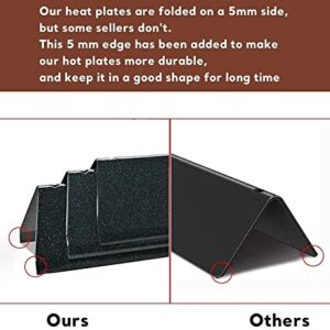 QuliMetal 18.7" Cooking Grates and 17 Inch Flavorizer Bars for Weber Genesis II/LX 400, Genesis II E410, E435, S435 (2017 and Newer) Series Gas Grills