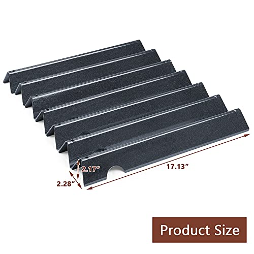 QuliMetal 18.7" Cooking Grates and 17 Inch Flavorizer Bars for Weber Genesis II/LX 400, Genesis II E410, E435, S435 (2017 and Newer) Series Gas Grills