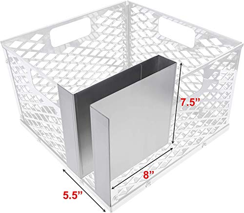 Minion Method for Oklahoma Joe Charcoal Firebox Basket, Maze Bars for Most Charcoal Ash Basket, Stainless Steel, 8 x 5.5 x 7.5 inches