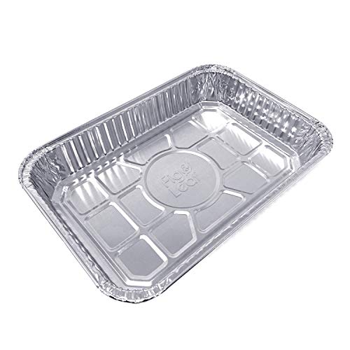 (35 Pack) Drip Pans Compatible with Weber Grills Spirit Gas Grills, Q Grills, Genesis and Genesis II LX 200 300 Series l Disposable Aluminum Foil Grease Trays l BBQ, Roasting, Baking & Cooking