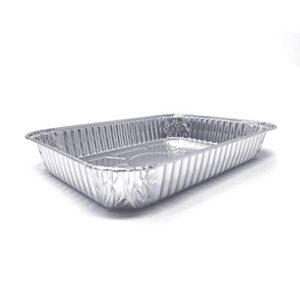 (35 Pack) Drip Pans Compatible with Weber Grills Spirit Gas Grills, Q Grills, Genesis and Genesis II LX 200 300 Series l Disposable Aluminum Foil Grease Trays l BBQ, Roasting, Baking & Cooking