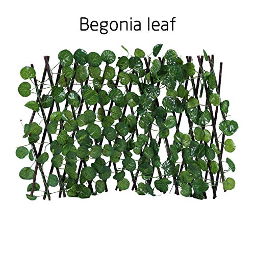 Amantal Artificial Ivy Privacy Fence Screen, Retractable Faux Ivy Leaves Hedge Fence and Vine Decoration for Home Outdoor, Garden, Yard Christmas Decoration, UV Protected (B)