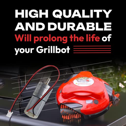 Grillbot Automatic BBQ Grill Cleaning Robot Plug-in Replacement Motor, Robotic Grill Cleaner Accessories Parts, Easy Connect and Replace Plug-in Motor for Camping Grill Cleaner