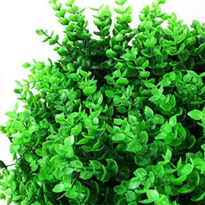 CNCEST 12pcs Artificial Simulation Boxwood Hedge Wall Plant Panel Waterproof Outdoor Plant Panels Grass Fence 60x40x4cm (12Pcs)