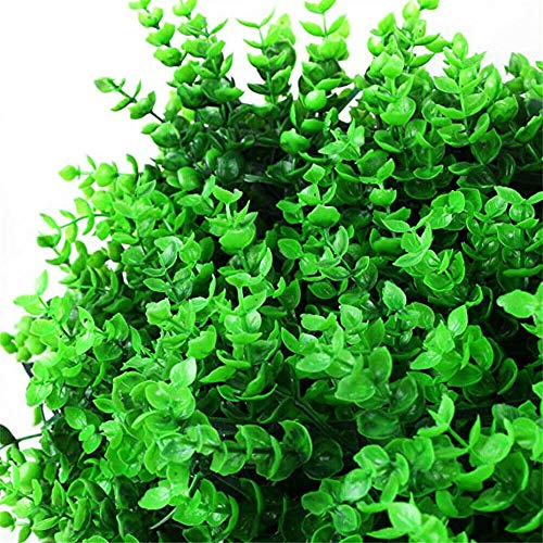 CNCEST 12pcs Artificial Simulation Boxwood Hedge Wall Plant Panel Waterproof Outdoor Plant Panels Grass Fence 60x40x4cm (12Pcs)