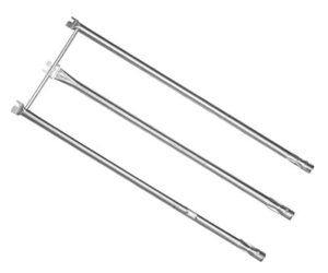 hongso 34 1/4″ long stainless steel burner tube set replacement for weber genesis 300 series e-310 e-320 ep-310 ep-320 s-310 s-320 gas grills (with side control panel only), 67722 sbg722
