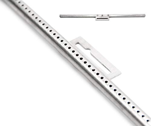 Hongso 34 1/4" Long Stainless Steel Burner Tube Set Replacement for Weber Genesis 300 Series E-310 E-320 EP-310 EP-320 S-310 S-320 Gas Grills (with Side Control Panel Only), 67722 SBG722