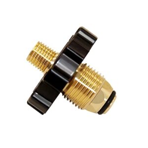 Hooshing Soft Nose POL Propane Male Fitting Gas Tank Adapter with 1/4" NPT Male LP Tank Atapter 100% Solid Brass