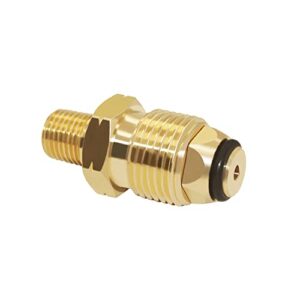 Hooshing Soft Nose POL Propane Male Fitting Gas Tank Adapter with 1/4" NPT Male LP Tank Atapter 100% Solid Brass