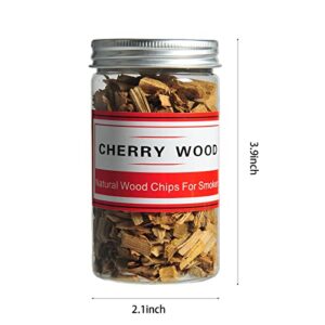 Restaswork Wood Chips for Smoking (8 oz) Natural Smoking Wood Chips Variety Pack Hickory, Pecan,Cherry and Apple Great for Smoking Beef Pork Chicken Fish Cocktail and Whisky (8 Pack)