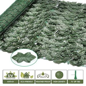 GUANGLU Artificial Leaf Screening, Ivy Leaf Screening, Artificial Hedge Fence and Faux Ivy Vine Leaf Decoration for Outdoor Decor, Garden