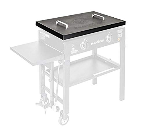 Blackstone 28 inch Outdoor Flat Top Gas Grill Griddle Station - 2-burner - Propane Fueled - Restaurant Grade - Professional Quality & 5003 28" Griddle Hard Cover, 28 Inch, Black