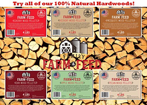 FAMILY FARM AND FEED | Hardwood Natural BBQ Grill Smoke Bake | Oak | Pellets | 4 Pound Pel Bag