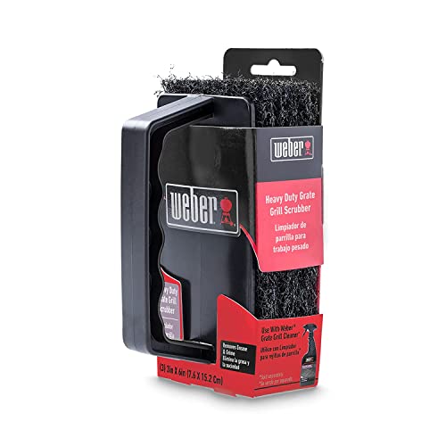 Weber Scubber Grill Grate Scrubber, Black