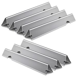 meyafiny replacement flavorizer bars for weber 66033, 66796, 66030, weber genesis ii series, ii s 435, ii lx e/s-440, ii e/s 410, heat deflectors stainless steel kits(66030-7)