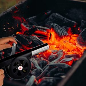 Wailicop Hand Crank Blowers BBQ Manual Fan Air Blower Outdoor Cooking Barbecue Fire Bellows for Picnic Camping Stove Accessories