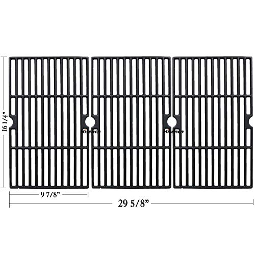 Hisencn Grill Burner Tube, Heat Plates, Grill Grates Repair kit Replacement for Dyna Glo DGF510SBP, Backyard, Uniflame Gas Grills