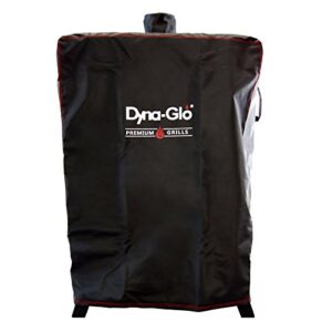 dyna-glo dg1235gsc premium wide body vertical smoker grill cover, black