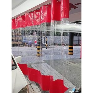 outdoor tarp curtain waterproof – weather resistant patio clear curtain for pergola, porch, garage, cabana/indoor with rustproof grommets (color : clear, size : 2×2.5m/6.5×8.2ft)