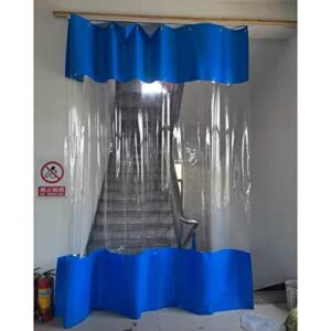 outdoor vinyl waterproof curtain, clear tarp panel, weather resistant, with grommets & hooks, for pergola, porch, gazebos (color : clear, size : 2.5×2.5m/8.2×8.2ft)