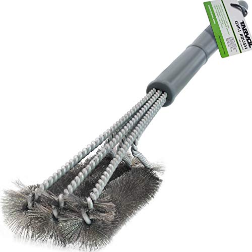 BBQ Grill Brush Stainless Steel 18" Barbecue Cleaning Brush w/Wire Bristles & Soft Comfortable Handle - Perfect Cleaner & Scraper for Grill Cooking Grates