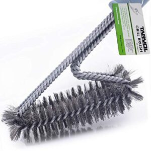 BBQ Grill Brush Stainless Steel 18" Barbecue Cleaning Brush w/Wire Bristles & Soft Comfortable Handle - Perfect Cleaner & Scraper for Grill Cooking Grates