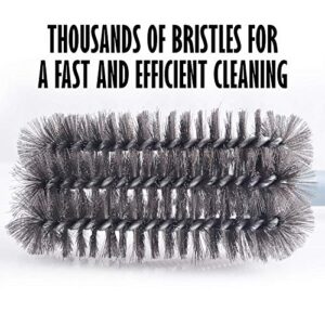 BBQ Grill Brush Stainless Steel 18" Barbecue Cleaning Brush w/Wire Bristles & Soft Comfortable Handle - Perfect Cleaner & Scraper for Grill Cooking Grates