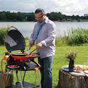 Napoleon TravelQ TQ2225PO Portable Gas Grill, 225 sq. in, Orange