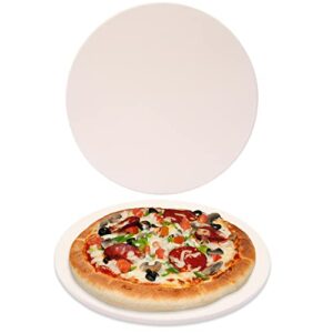 waykea 9” round pizza stone for toaster oven | cordierite grilling stone bread baking stone for grill, oven